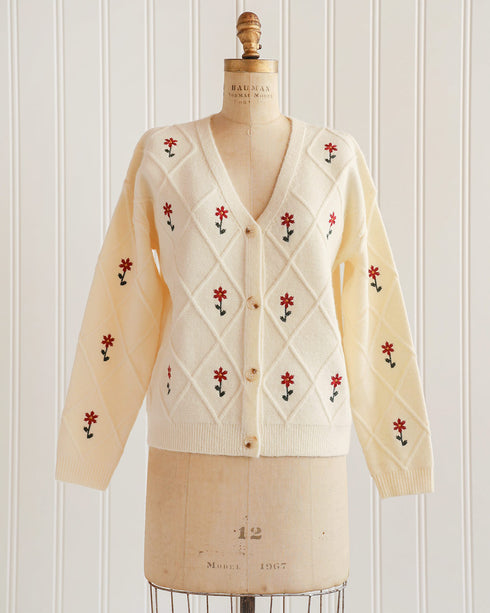 Common Variety Embroidered Cardigan